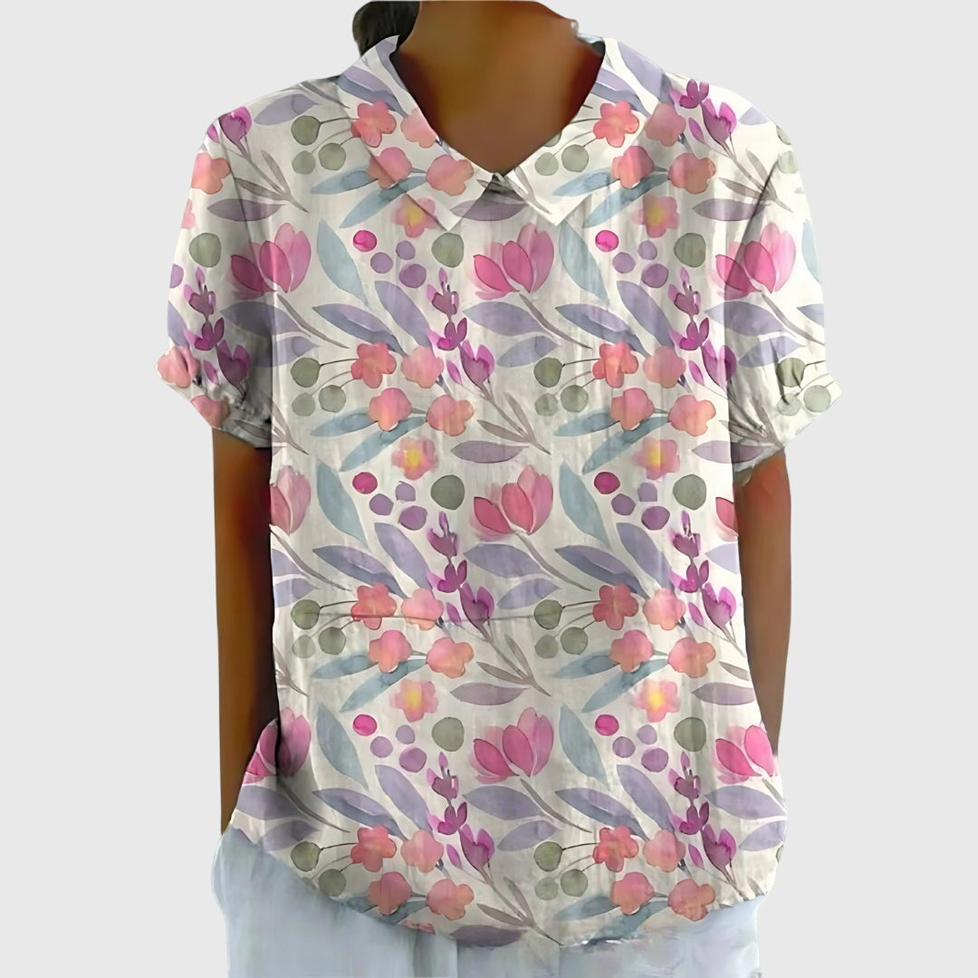 Blanc Floral Print / 4XL