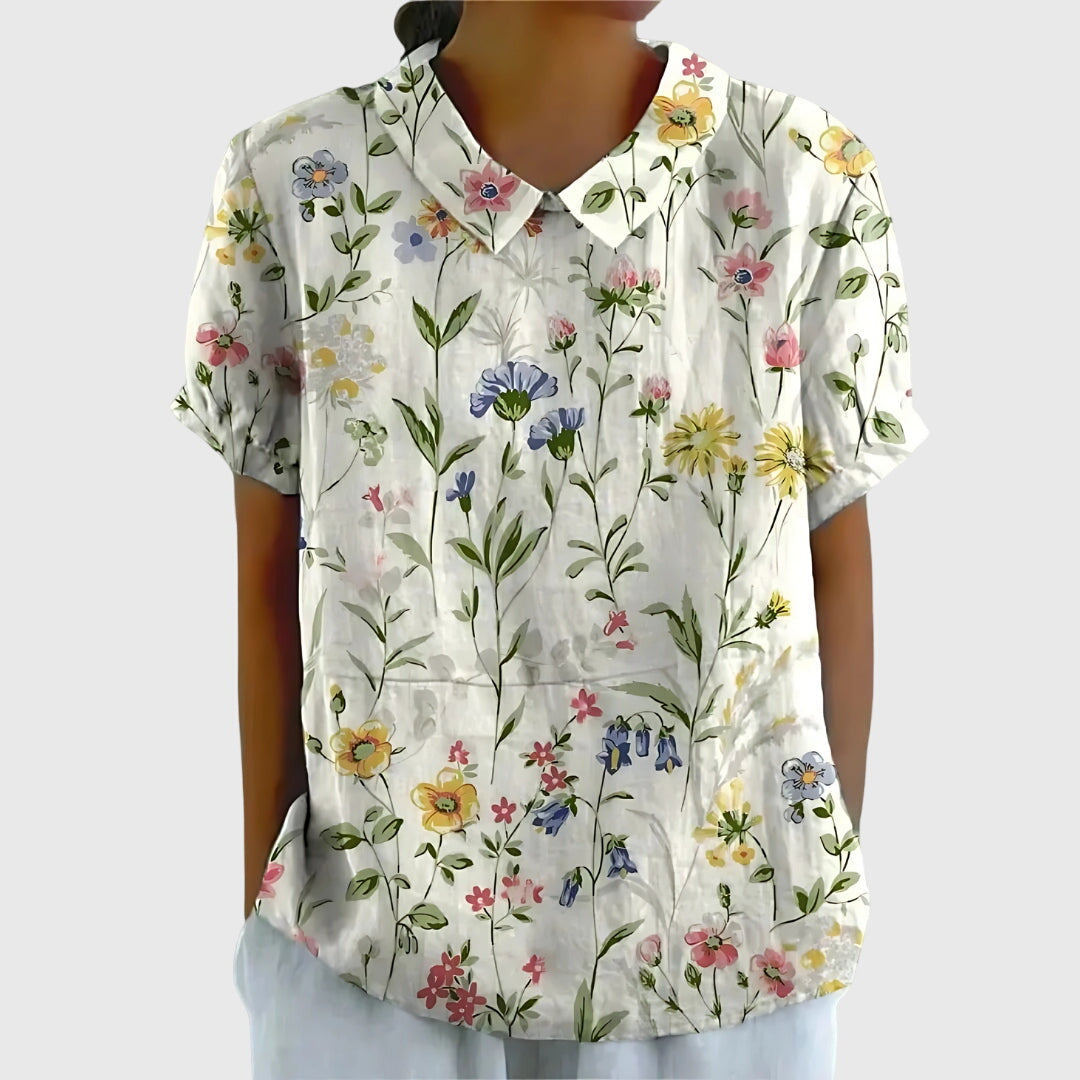 Blanc with Flowers / 4XL